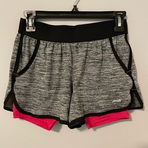 Avia activewear running shorts Size extra small with pink spanks